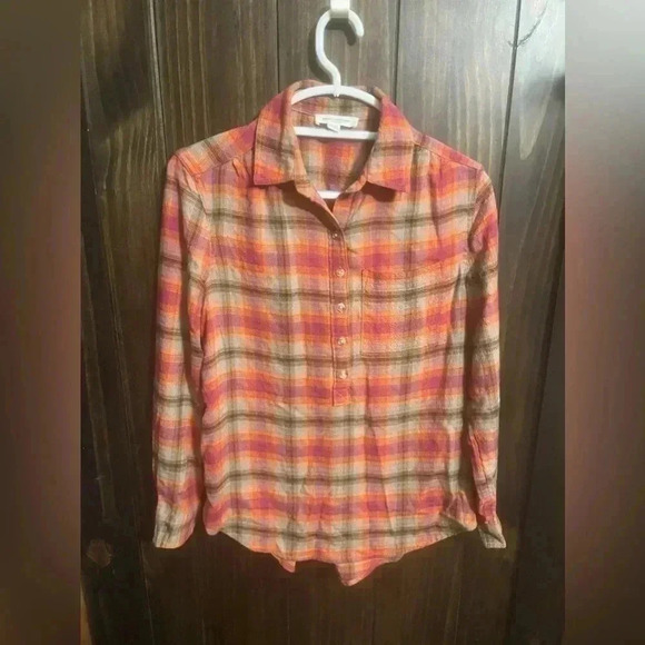 beachlunchlounge Plaid Flannel Button Down Shirt - Picture 3 of 10